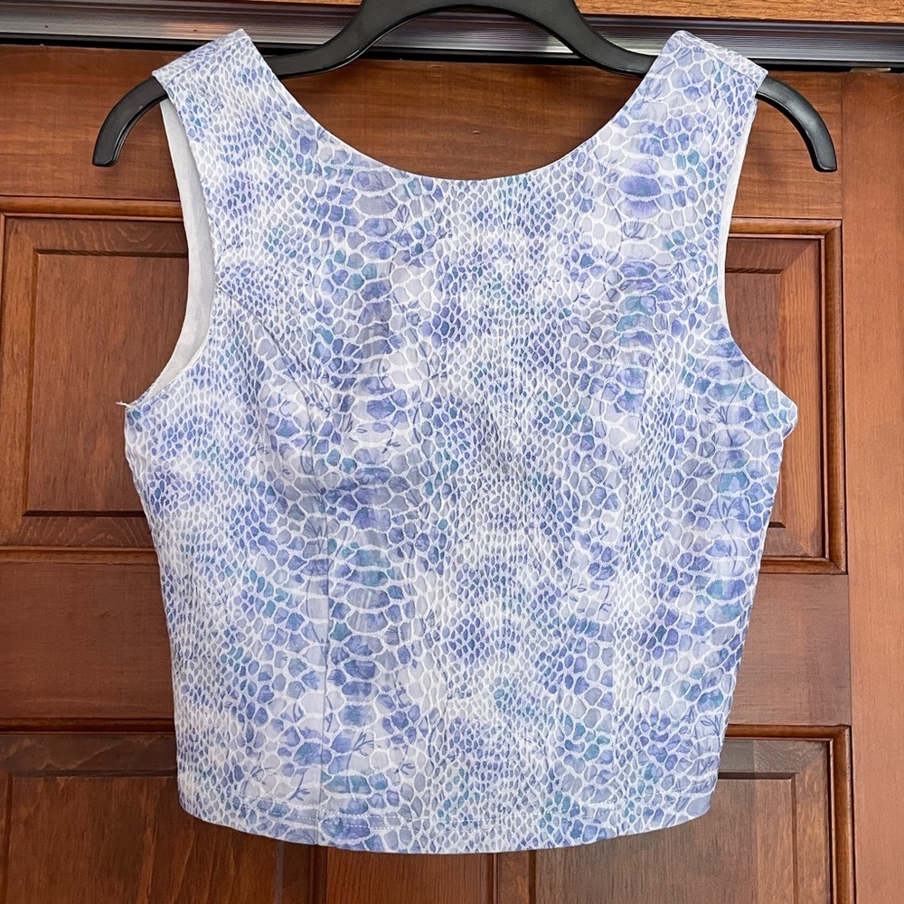 NWT Lucy & Co animal print crop top